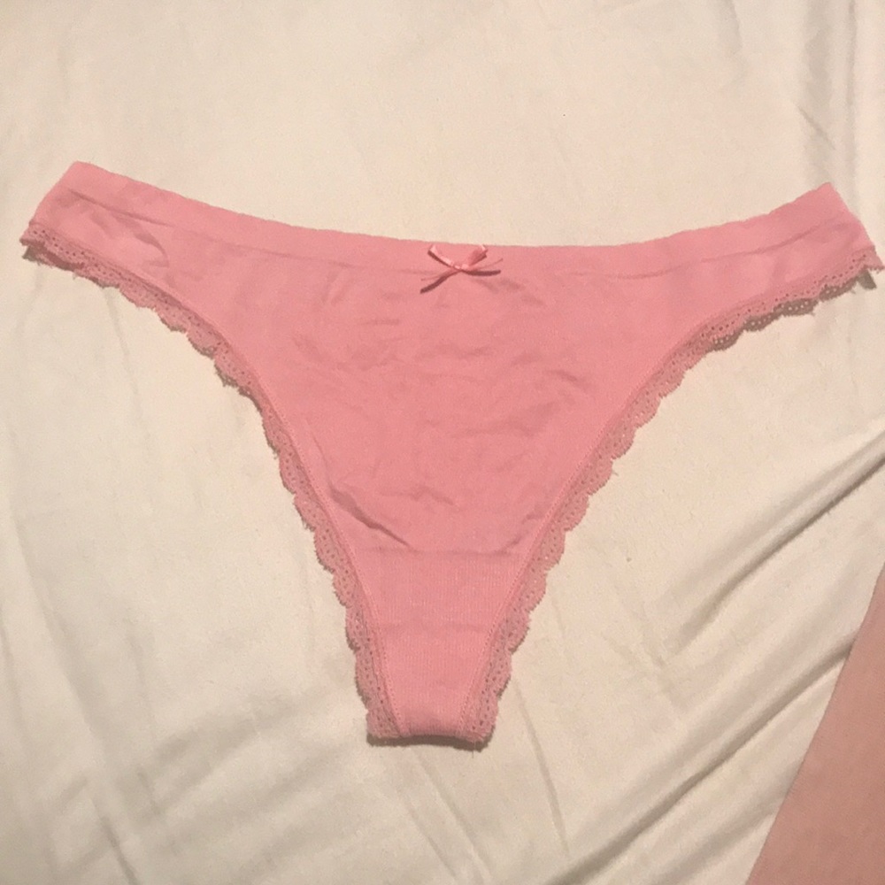 BS Pink seamless thong